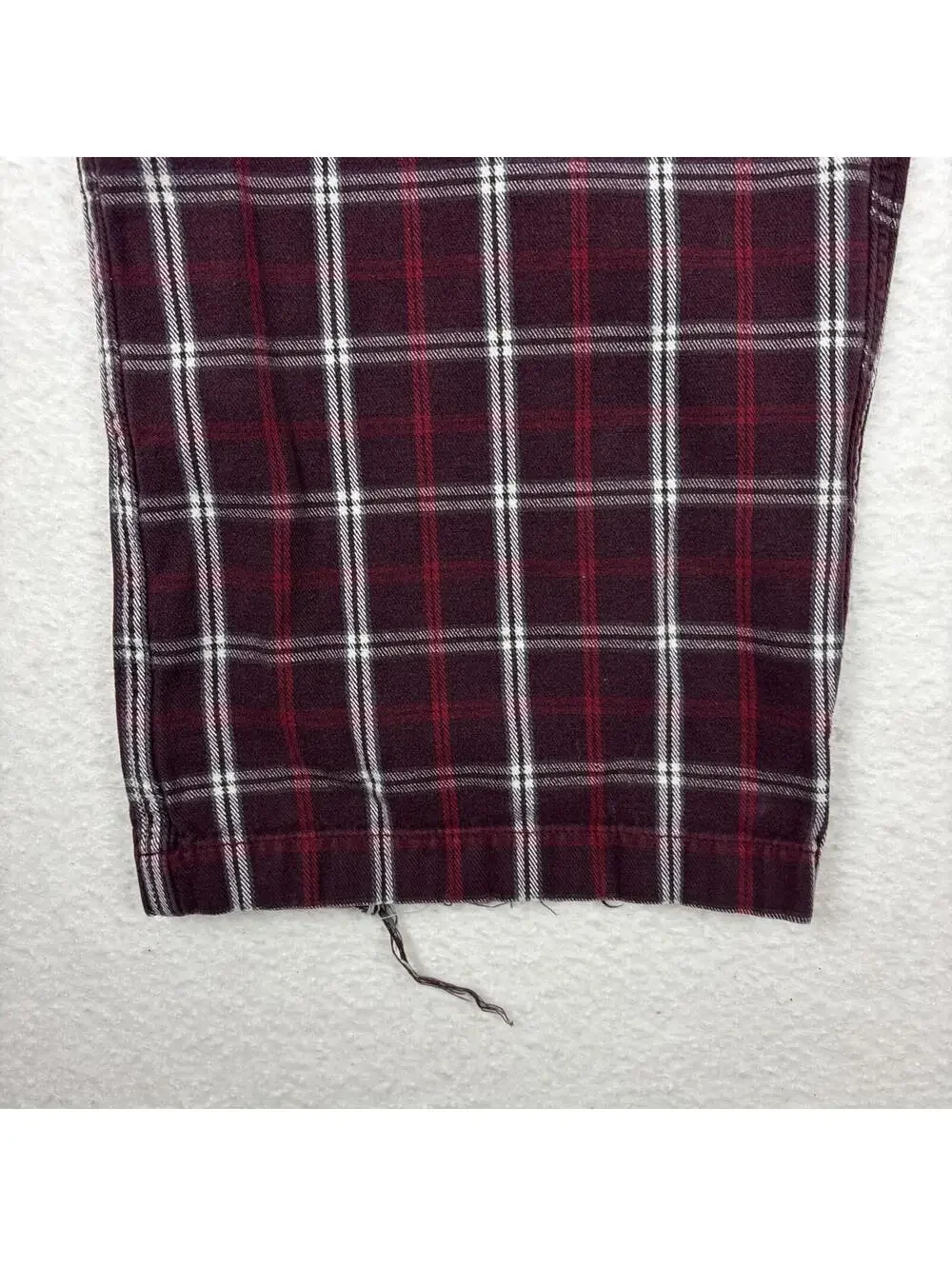 Vintage Abercrombie Fitch Pajama Pants Mens L Red Plaid Heavy Flannel Lounge